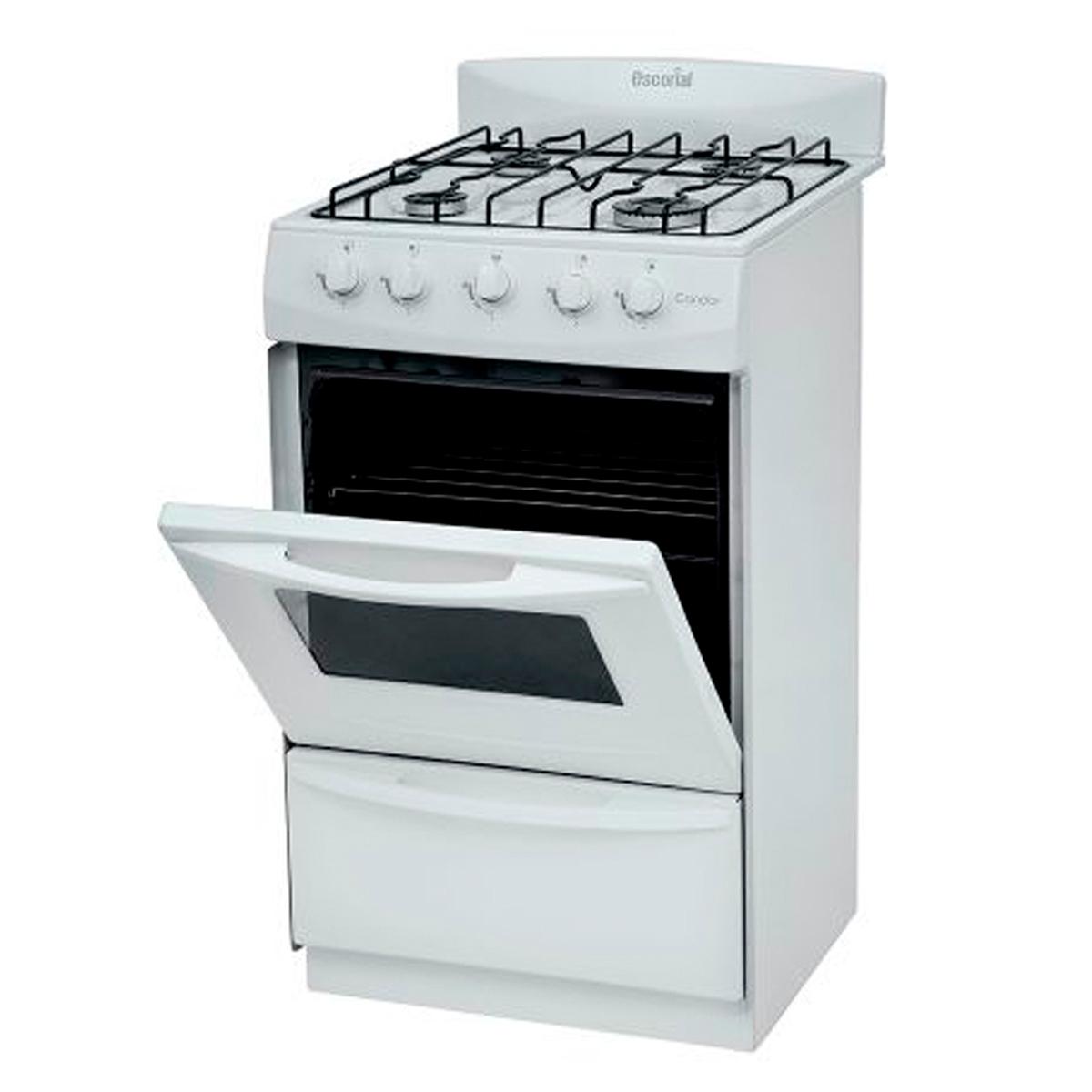 Cocina A Gas Escorial Candor S2 Color Blanco Gas Natural